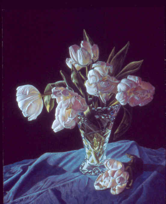 Crystal and Pink Tulips